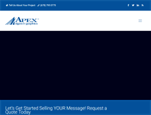 Tablet Screenshot of apexsignsga.com